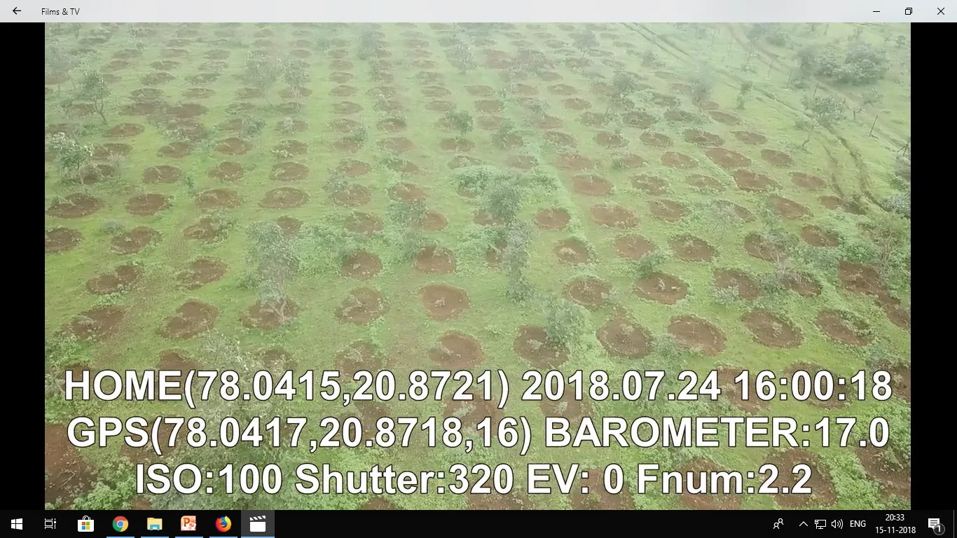 Georeferenced flight video